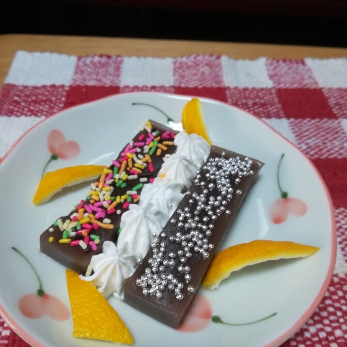 越前銘菓 水ようかんでオシャレスイーツ 柚子の香り レシピ 作り方 By こってぃさん 楽天レシピ